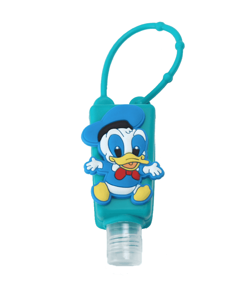 >Donald Duck Silicone Hand Sanitizer Flaskhållare