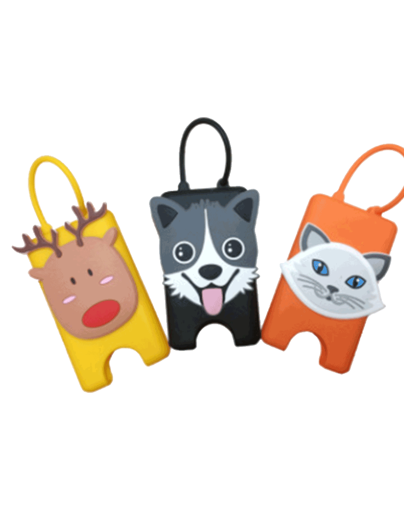 >Cartoon Animals Hand Sanitizer Holder Sleeve